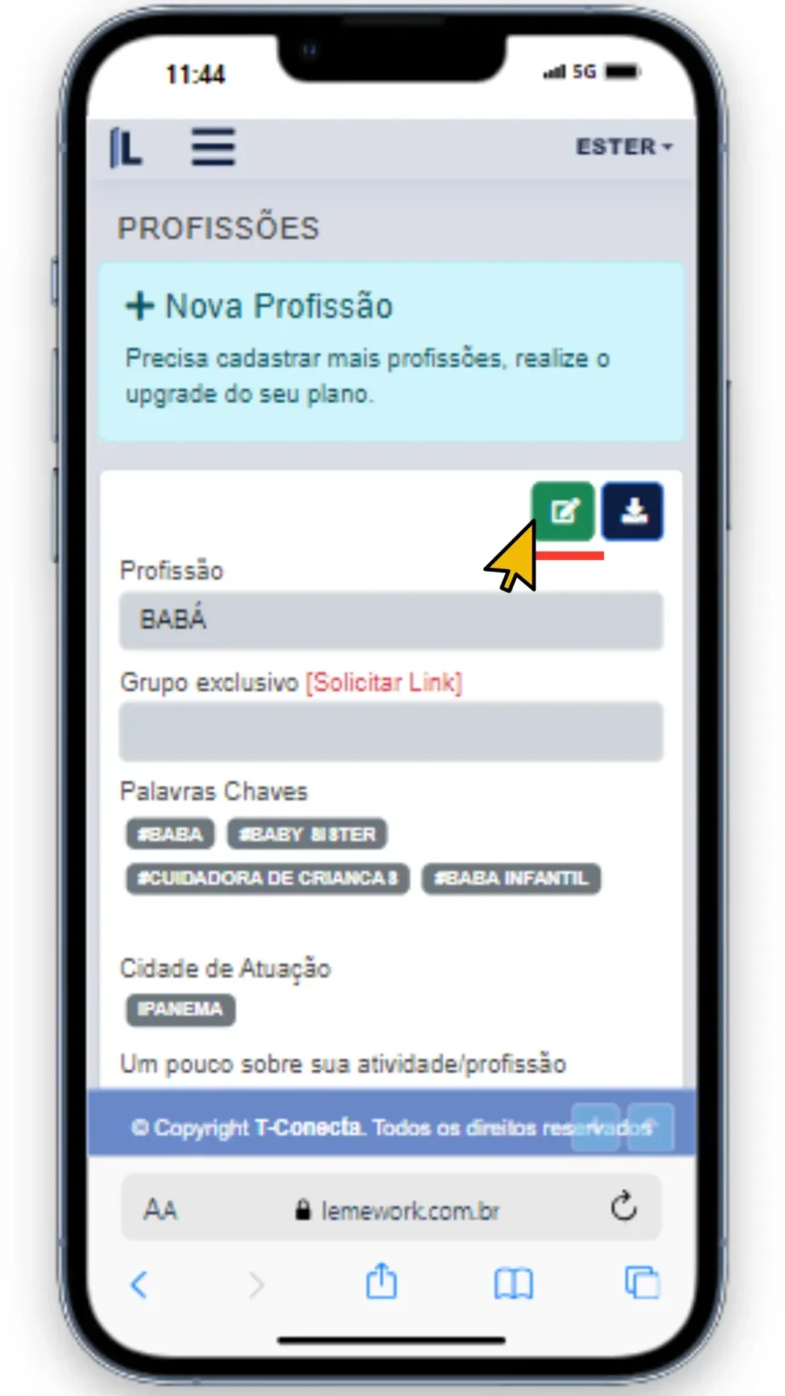 Tutorial para Tornar Seu Perfil Atraente 8 Como fazer Cadastro - Leme Work
